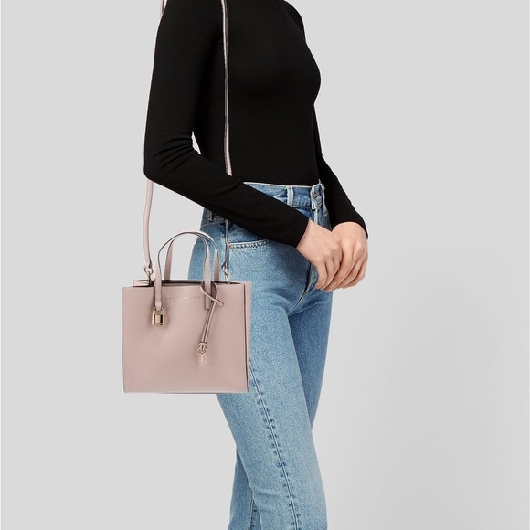 Marc Jacobs Pink Leather Tote Bag - Picture 3 of 5